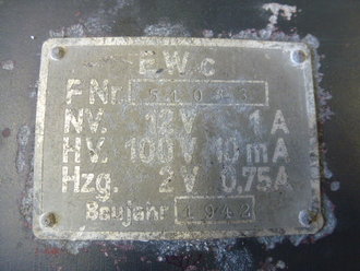 Wechselrichtersatz EW.c Baujahr 1940. Originallack, Funktion nicht geprüft