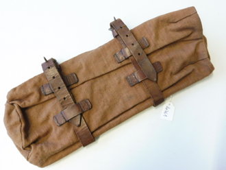 1. Weltkrieg, Hilfspacktasche für die Kavallerie, wird unter die Satteltasche geschnallt. Seltenes Stück, datiert 1915
