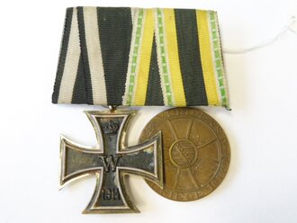 Sachsen Meiningen, Ordenspange eines Frontkämpfers, Medaille für Verdienst im Kriege.