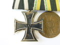 Sachsen Meiningen, Ordenspange eines Frontkämpfers, Medaille für Verdienst im Kriege.
