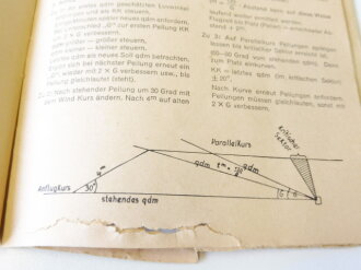 Luftwaffe, Merkblatt 201 Wichtige Grundregeln der angewandten Navigation, datiert 1943. Kleinformatig, leicht beschädigt siehe Bilder