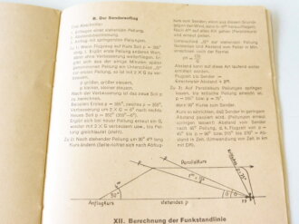 Luftwaffe, Merkblatt 201 Wichtige Grundregeln der angewandten Navigation, datiert 1943. Kleinformatig, leicht beschädigt siehe Bilder