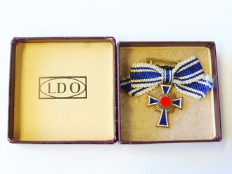 Ehrenkreuz der Deutschen Mutter in bronze - Miniatur, in LDO Etui