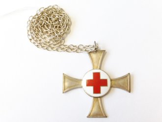 Deutsches Rotes Kreuz, Schwesternkreuz 2. Form in silber an Kette