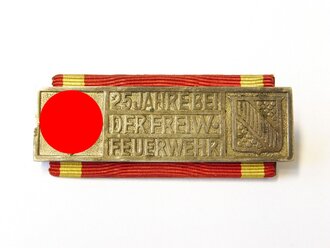 Baden, Feuerwehr Ehrenzeichen für 25 Jahre, Ausführung bis 1936. Im Etui