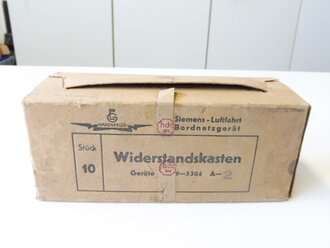 Luftwaffe 10 Stück Widerstandskasten Gerät 9-5304 A-2 . Neuwertig in der originalen Umverpackung