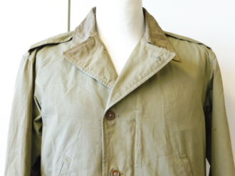 US WWII, M41 Field Jacket. Well used, good size, Original patch but resewn, shoulder width 49 cm, arms length 61 cm