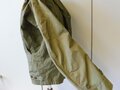 US WWII, M41 Field Jacket. Well used, good size, Original patch but resewn, shoulder width 49 cm, arms length 61 cm