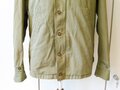 US WWII, M41 Field Jacket. Well used, good size, Original patch but resewn, shoulder width 49 cm, arms length 61 cm