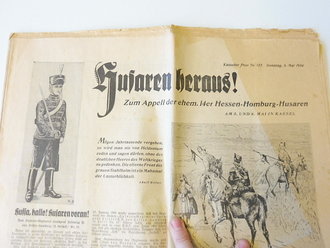 Kasseler Post Zeitung mit Titelthema "Appell der...