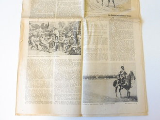 Kasseler Post Zeitung mit Titelthema "Appell der ehem. 14-er Hessen-Homburg Husaren" dazu ein Programmheft zum 5. Husaren Appell, sowie ein Gedicht und weitere Zeitungsausschnitte um das Thema Husaren in Kassel