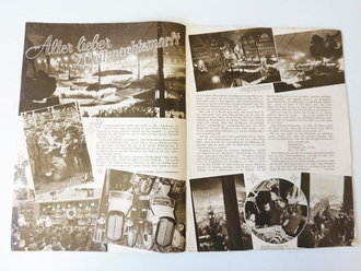 Die Dunlop Spur - Hausmitteilungen der Deutschen Dunlop Gummi Compagnie, Ausgabe Winter 1938/39, Maße ca. A4
