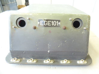 Luftwaffe Einbaugehäuse für Empfänger EGE101 Ln 28327 ( für elektrischer Höhenmesser FuG 101 ), Funktion nicht geprüft, Originallack