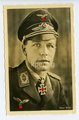 Hoffmann Fotopostkarte Ritterkreuzträger Major Wick, Rückseitig Klebereste