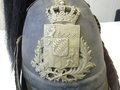 Bayern, Helm M 1848 der Landwehr Infanterie . Leicht verzogen, ungereinigter Fundzustand