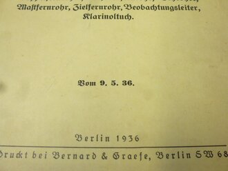 H.Dv. 448/1 Beobachtungs- und Vermessungsgerät. Heft 1 Doppelfernrohre, Scherenfernrohr usw. 87 Seiten, reich bebildert