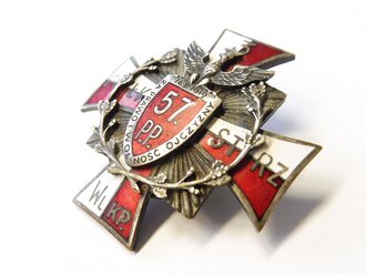 Polen 2. Weltkrieg, emailliertes Regimentsabzeichen