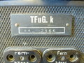 Tornisterfunkgerät TFuG. k datiert 1944. Vermutlich komplett neu lackiert und restauriert, Das Gehäuse scheint komplett neu gefertigt zu sein, Funktion nicht geprüft
