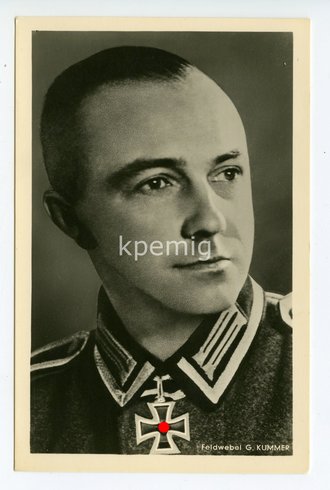 Feldwebel G.Kummer, Hoffmann Fotopostkarte
