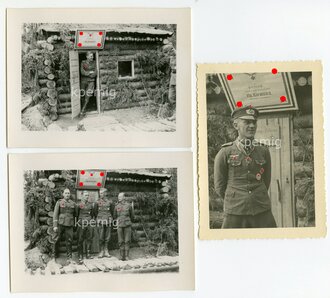 3 Privatfotos Leutnant Niemann je 9 x 12 cm