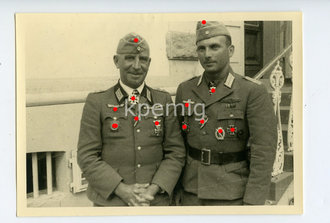 Oberst der Reserve Gosewisch und Major Brill  , Privatfoto 7 x 10 cm