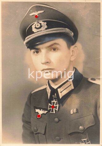 Ritterkreuzträger des Heeres Harald Geßner, 3 Fotos im Postkartenformat