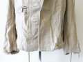 Luftwaffe Drillichjacke, Kammerstück von 1941, danach vom Luftschutz vereinnahmt. Ungetragenes Stück, Schulterbreite 44 cm, Armlänge 58 cm