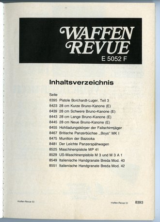 Waffen Revue Nr. 53, Pistole Bochardt-Luger Teil 3, gebraucht, 160 Seiten
