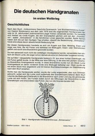 Waffen Revue Nr. 30, Prototyp einer unbekannten mehrschüssigen Perkussionspistole, gebraucht, 160 Seiten