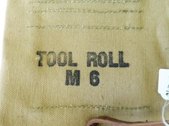 US Army WWII, tool roll M6, NOS