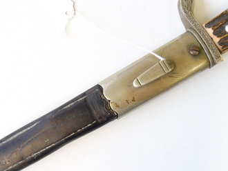 Polizei Seitengewehr 2. Weltkrieg, Hersteller Hörster Solingen, ungereinigtes Stück