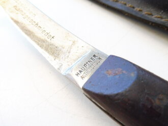 Rinnhufmesser mit Lederscheide, Hauptner