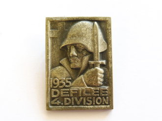 Schweiz, Abzeichen "1935 Defilee 4. Division"