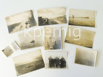 1. Weltkrieg, 10 Fotos U44, meist Postkartenformat