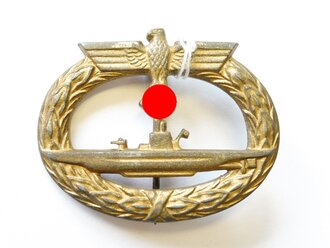 U-Boot Kriegsabzeichen, Zinkstück mit vergoldung, Hersteller GWL
