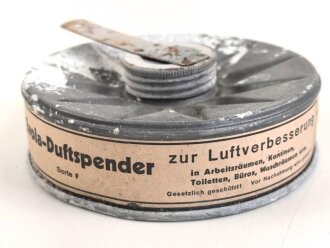 "Evola Duftspender" aus Luftschutz Gasmaskenfilter, Nachkriegsfertigung "Schwerter zu Pflugscharen"