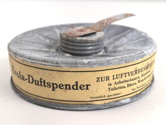 "Evola Duftspender" aus Luftschutz Gasmaskenfilter, Nachkriegsfertigung "Schwerter zu Pflugscharen"