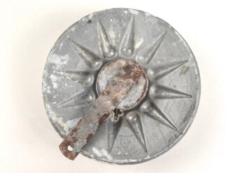 "Evola Duftspender" aus Luftschutz Gasmaskenfilter, Nachkriegsfertigung "Schwerter zu Pflugscharen"