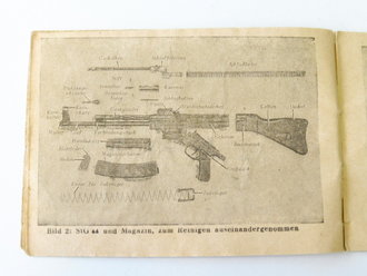 D 1854/3 " Sturmgewehr 44 " Gebrauchsanleitung datiert 1944. 16 Seiten, komplett