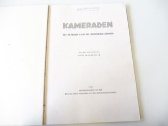 Kameraden - ein Bildbuch vom NS Reichskriegerbund, Maße A4, datiert 1940, 79 Seiten, Klammern rostig, Seiten lösen sich teilweise