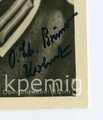 Eichenlaubträger  Oberfeldwebel Kohnz,  eigenhändige Unterschrift auf Hoffmann Karte