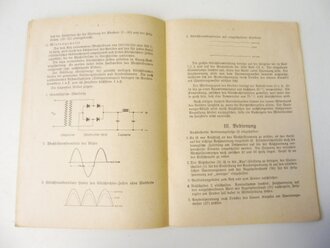 D 943/2 " Der Sendegleichrichter T100" Berlin 1940. 12 Seiten plus Anlage. DIN A5