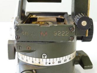 Richtkreis 40 für Artillerie, Originallack, Optik und Strichplatte einwandfrei, Leichtmetall. Abdeckplatte fehlt