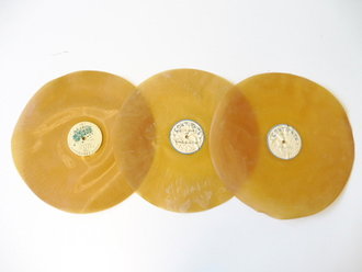3 Stück Contiphon Platten datiert 1939/40 . Eingestaubt,...