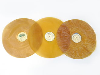 3 Stück Contiphon Platten datiert 1939/40 . Eingestaubt,...