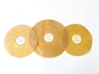 3 Stück Contiphon Platten datiert 1939/40 . Eingestaubt,...
