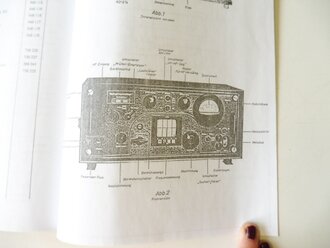 REPRODUKTION, Beschreibung des Funkmeßbeobachtungsgerätes Fu MB 4 (Samos), Maße A4, 22 Seiten + Anlagen