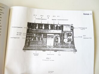 REPRODUKTION, Beschreibung des Funkmeßbeobachtungsgerätes Fu MB 4 (Samos), Maße A4, 22 Seiten + Anlagen