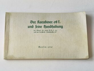 "Der Karabiner 98k und seine Handhabung" 1936