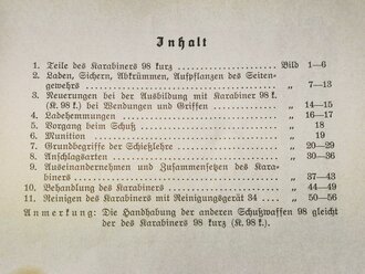 "Der Karabiner 98k und seine Handhabung" 1936